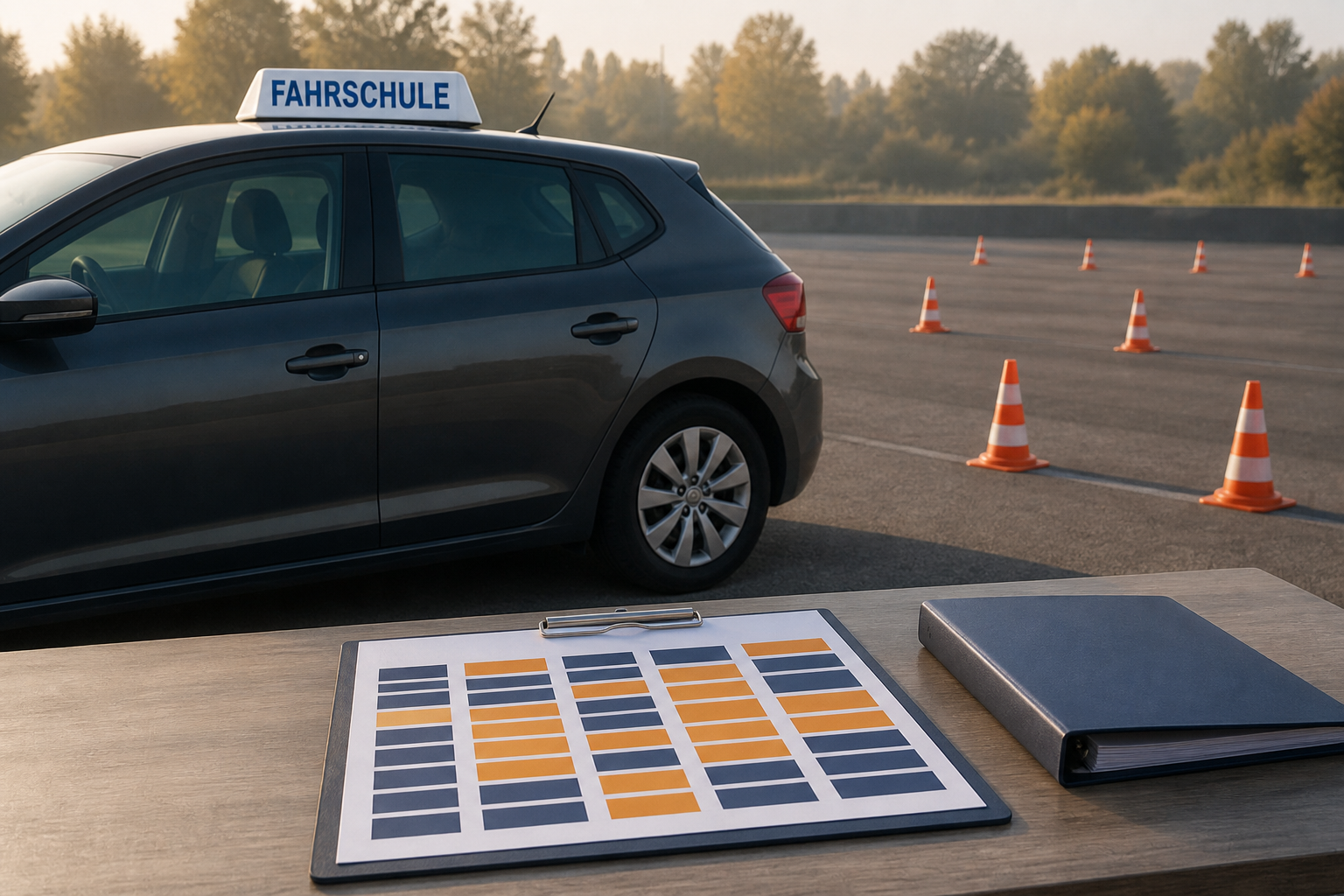 Illustrative Darstellung zum Ratgeberthema Führerschein-Intensivkurs: Voraussetzungen und Ablauf prüfen